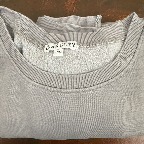 Blakeley gray minimalist boxy casual pullover comfy 3/4 sleeve sweater size 3x - Picture 11 of 11